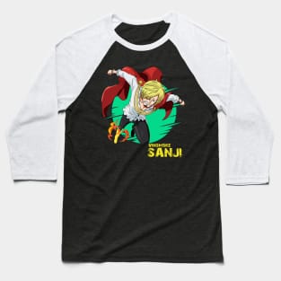 One Piece Anime  - Vinsmoke Sanji Baseball T-Shirt